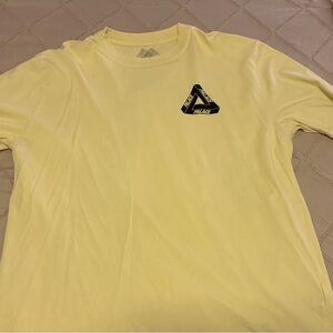 PALACE Light Yellow Long Sleeve Tee